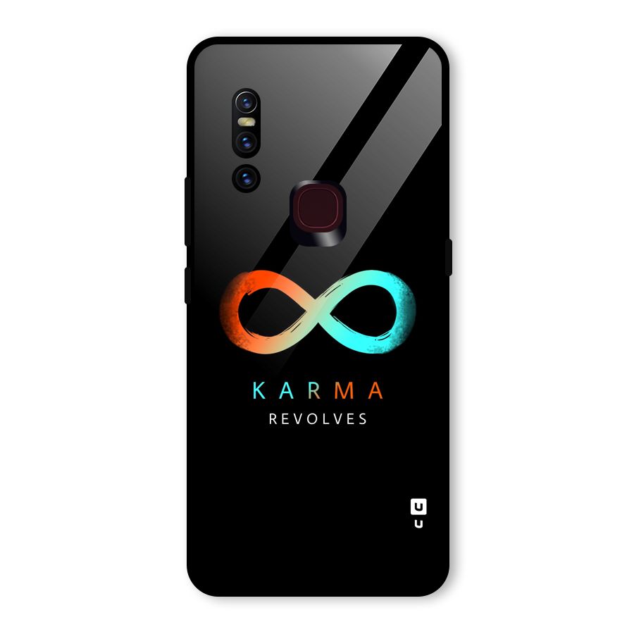 Karma Revolves Glass Back Case for Vivo V15