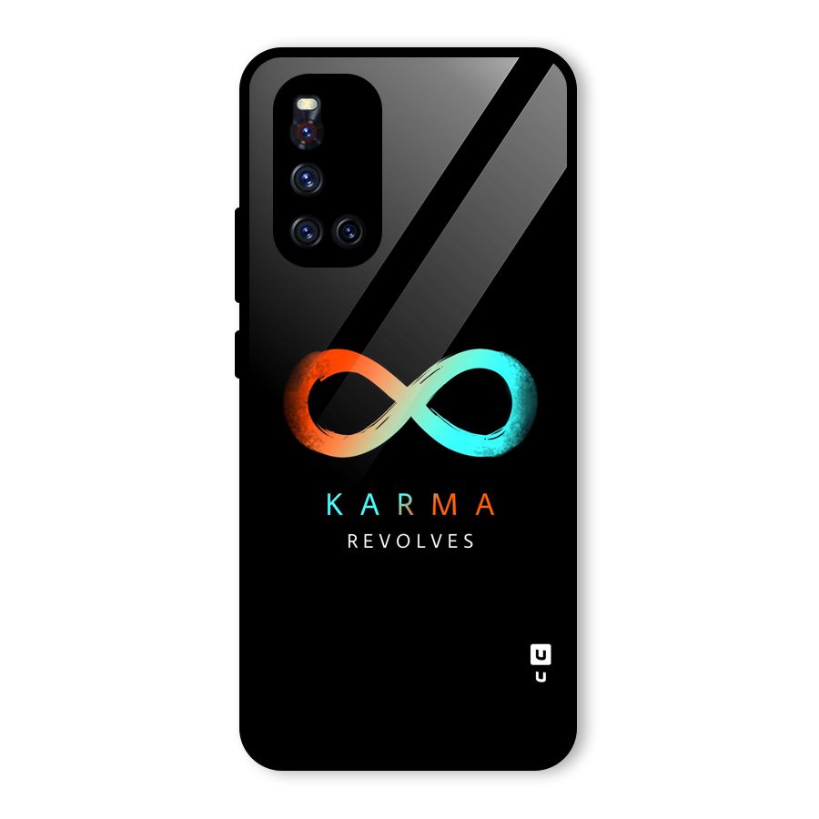 Karma Revolves Glass Back Case for Vivo V19