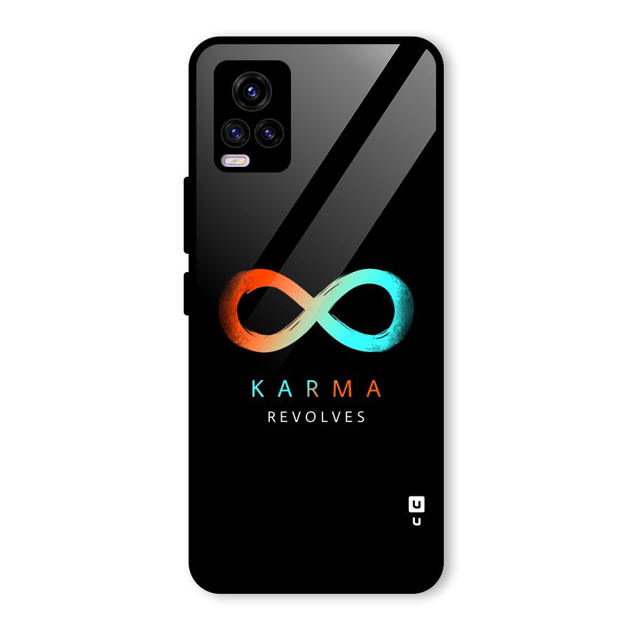Karma Revolves Glass Back Case for Vivo V20