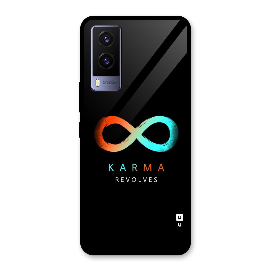Karma Revolves Glass Back Case for Vivo V21e 5G
