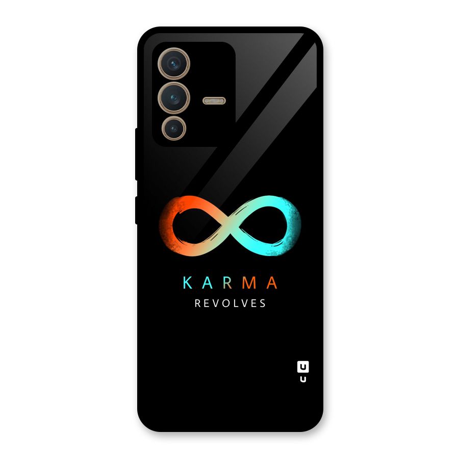 Karma Revolves Glass Back Case for Vivo V23 5G