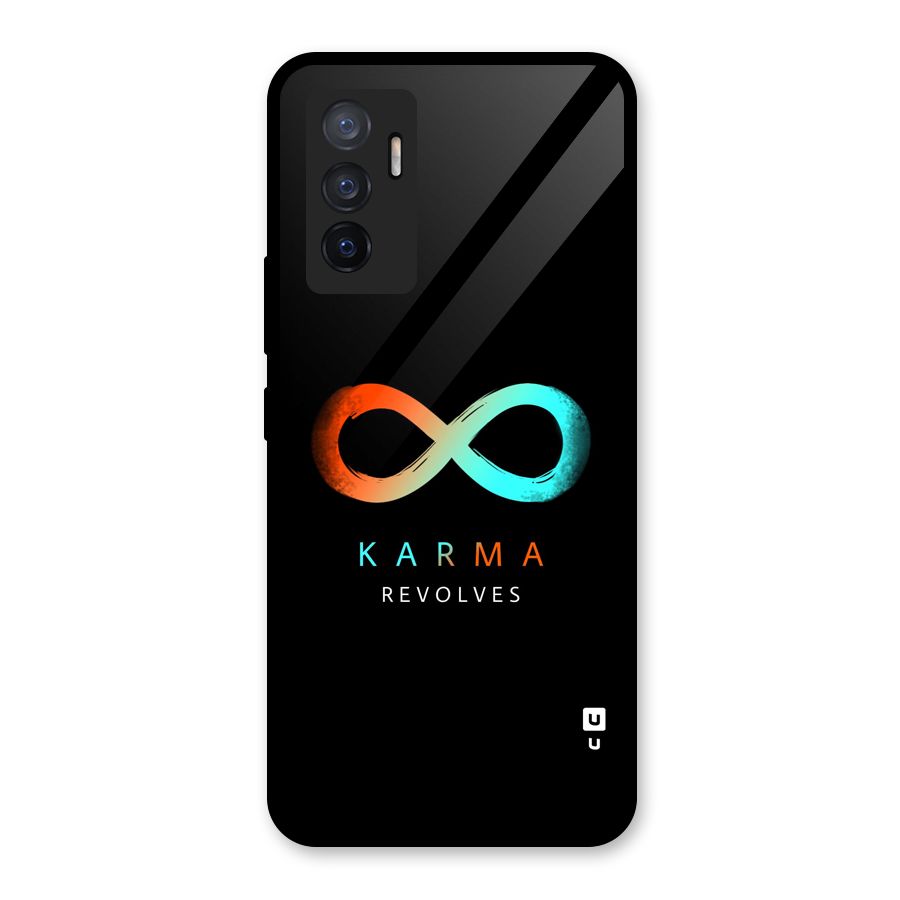 Karma Revolves Glass Back Case for Vivo V23e
