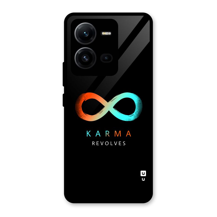 Karma Revolves Glass Back Case for Vivo V25