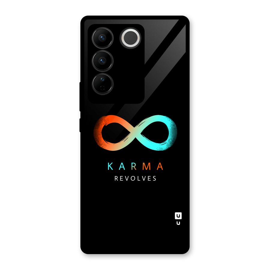 Karma Revolves Glass Back Case for Vivo V27