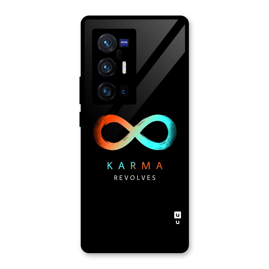 Karma Revolves Glass Back Case for Vivo X70 Pro Plus
