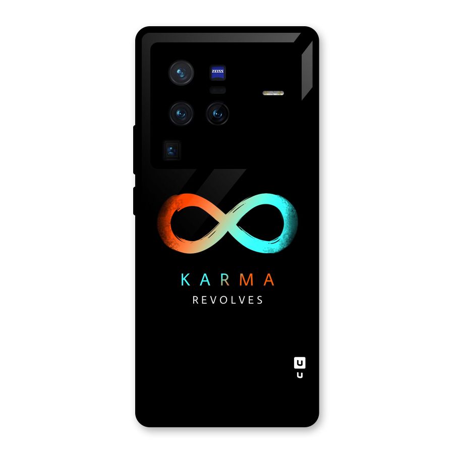 Karma Revolves Glass Back Case for Vivo X80 Pro