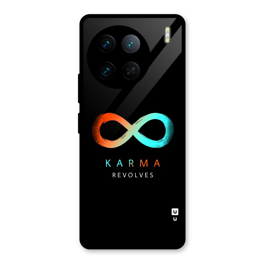 Karma Revolves Glass Back Case for Vivo X90 Pro
