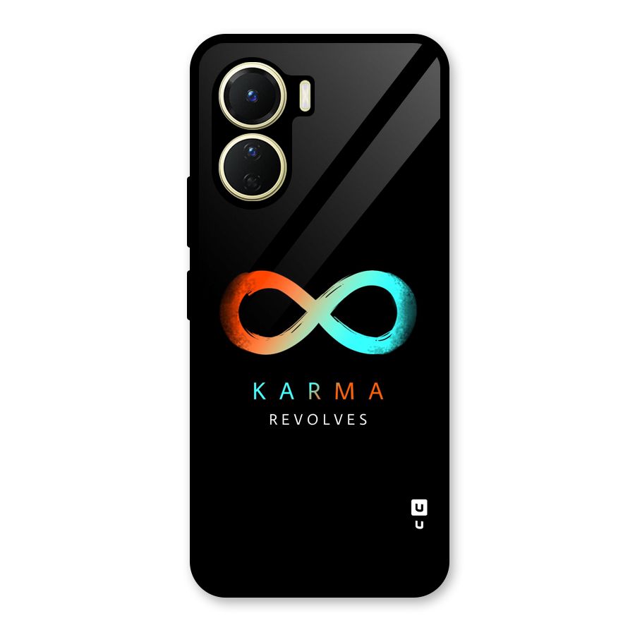 Karma Revolves Glass Back Case for Vivo Y16