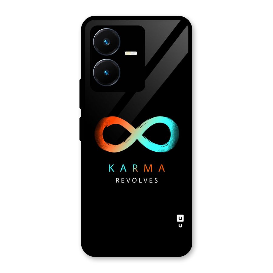 Karma Revolves Glass Back Case for Vivo Y22s