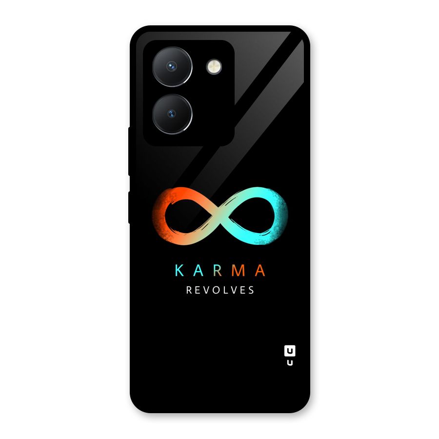 Karma Revolves Glass Back Case for Vivo Y36