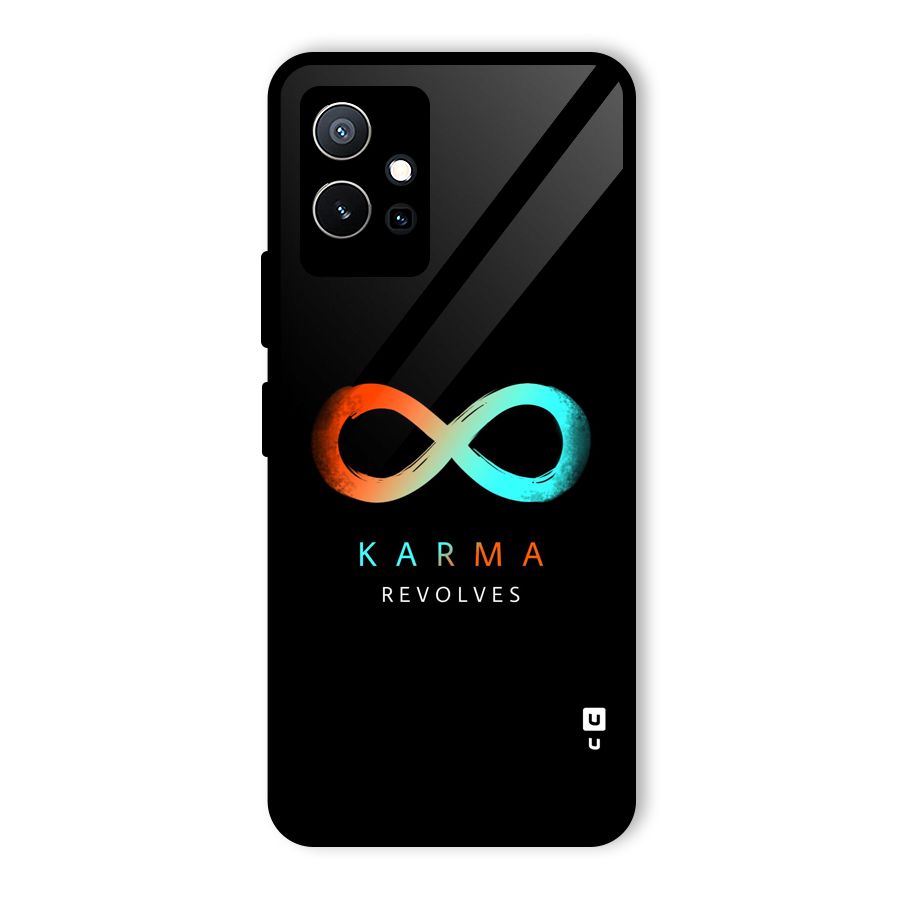 Karma Revolves Glass Back Case for Vivo Y75 5G