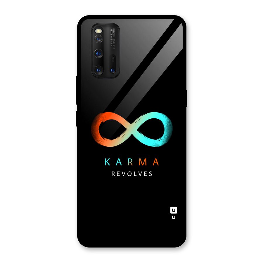 Karma Revolves Glass Back Case for Vivo iQOO 3