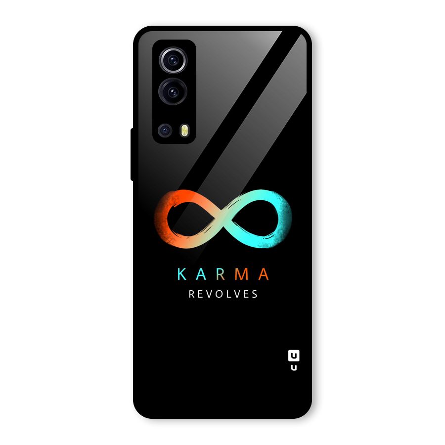 Karma Revolves Glass Back Case for Vivo iQOO Z3