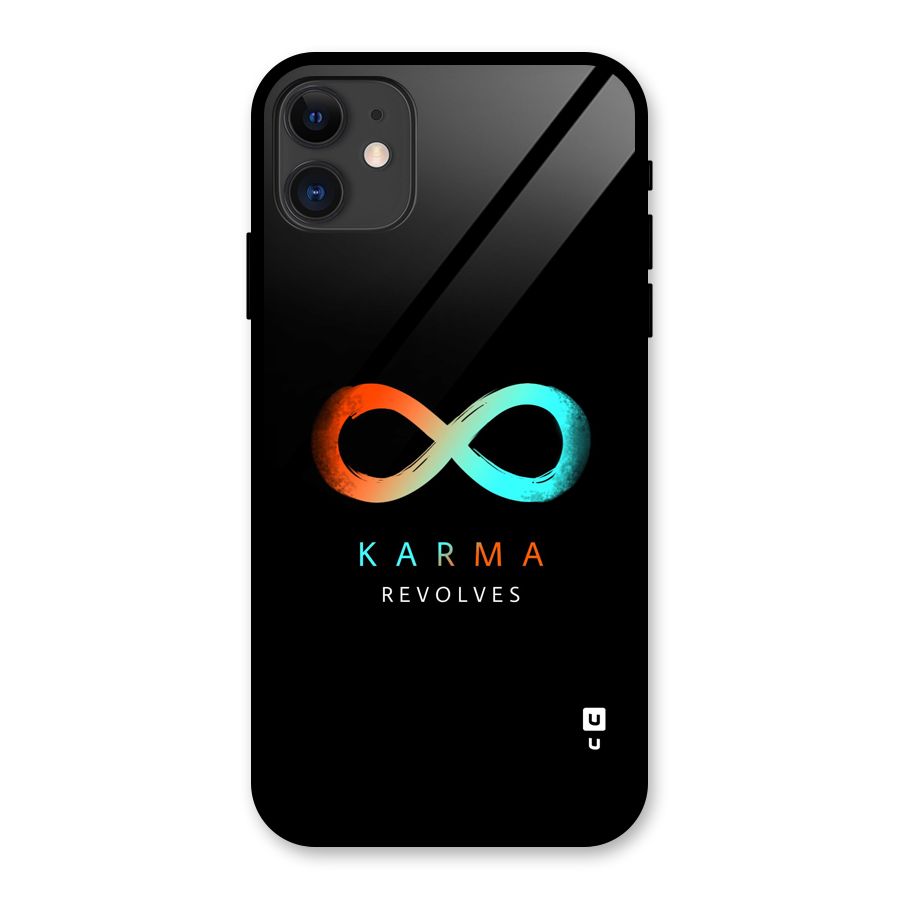Karma Revolves Glass Back Case for iPhone 11