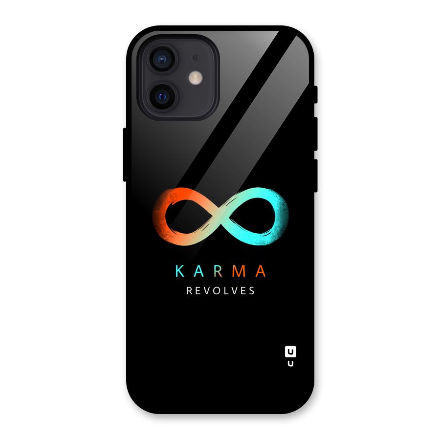 Karma Revolves Glass Back Case for iPhone 12