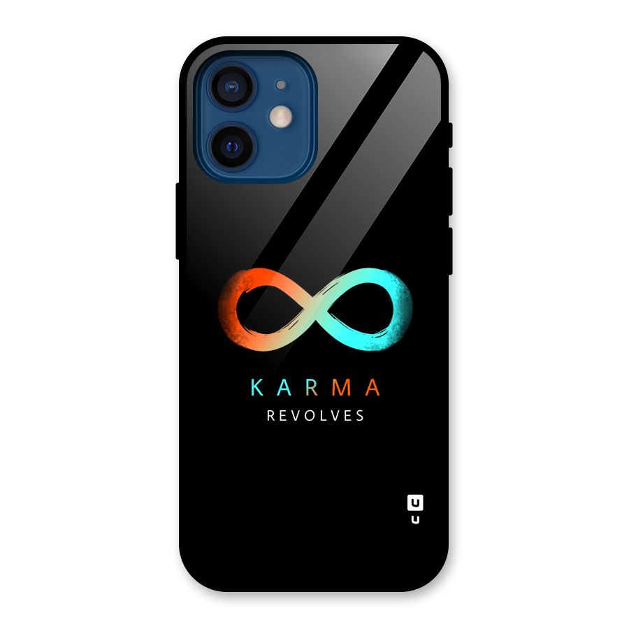 Karma Revolves Glass Back Case for iPhone 12 Mini