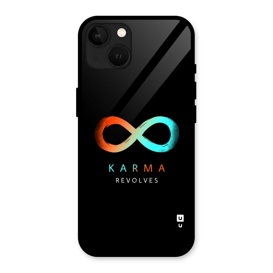 Karma Revolves Glass Back Case for iPhone 13