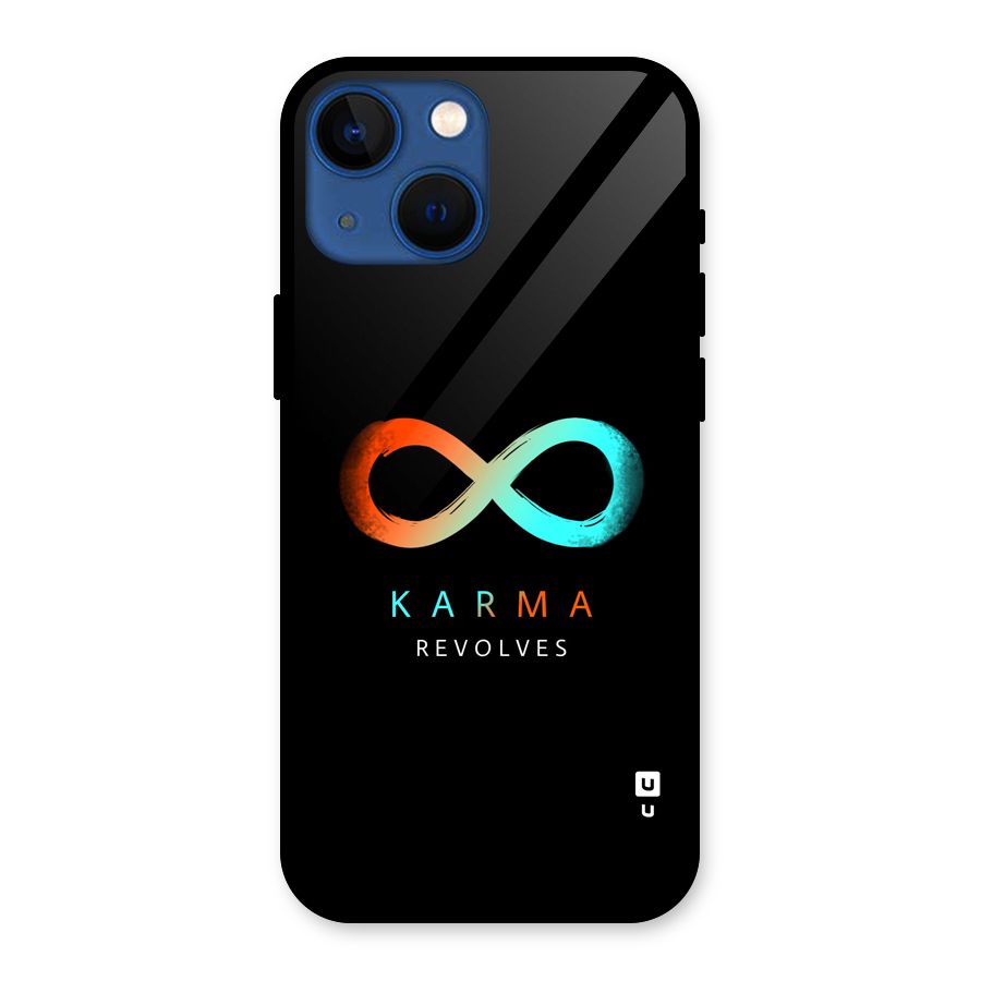 Karma Revolves Glass Back Case for iPhone 13 Mini