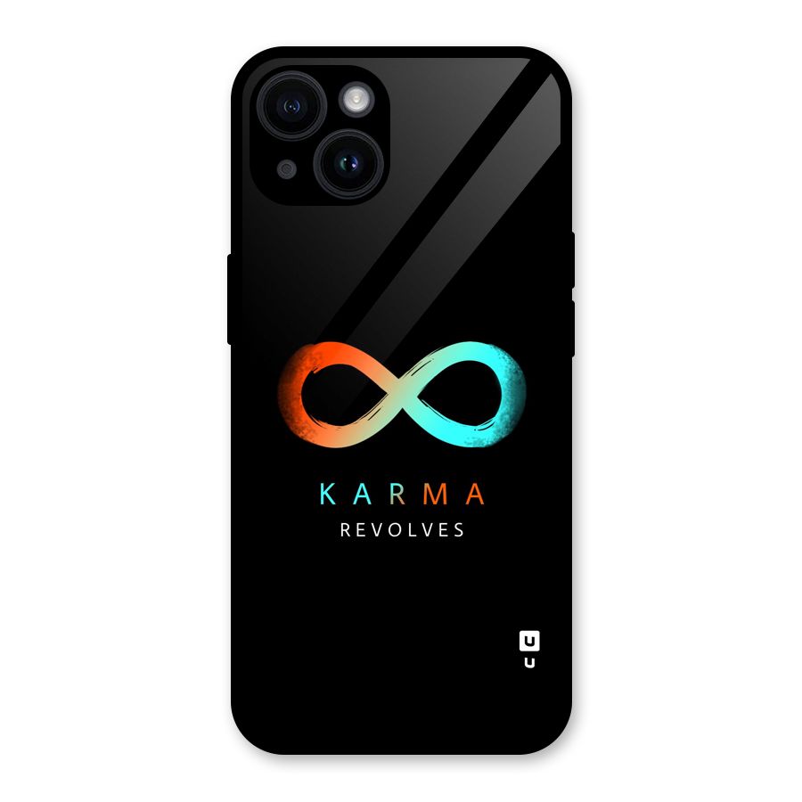 Karma Revolves Glass Back Case for iPhone 14