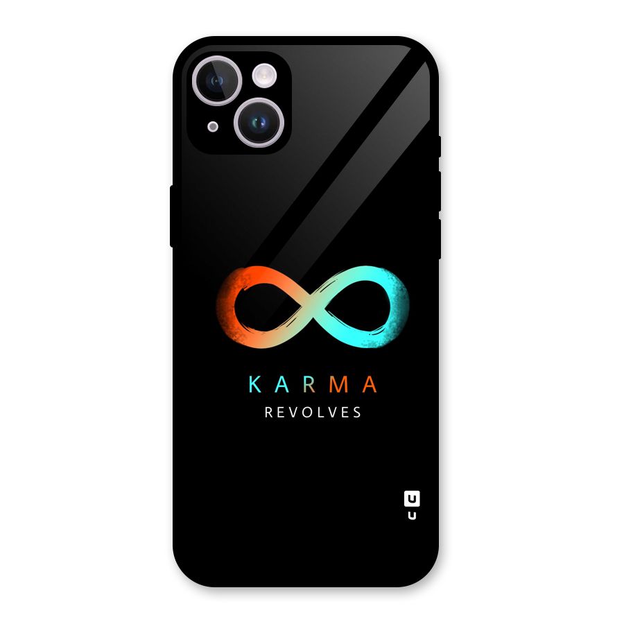 Karma Revolves Glass Back Case for iPhone 14 Plus