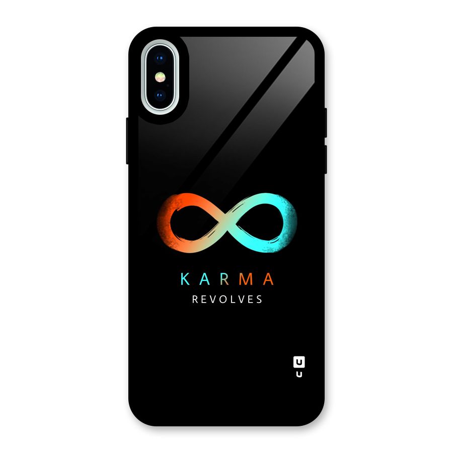 Karma Revolves Glass Back Case for iPhone X