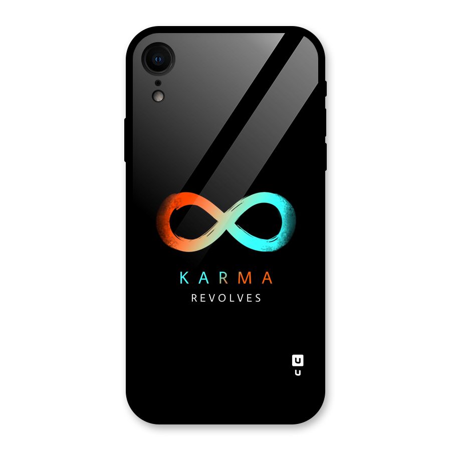 Karma Revolves Glass Back Case for iPhone XR