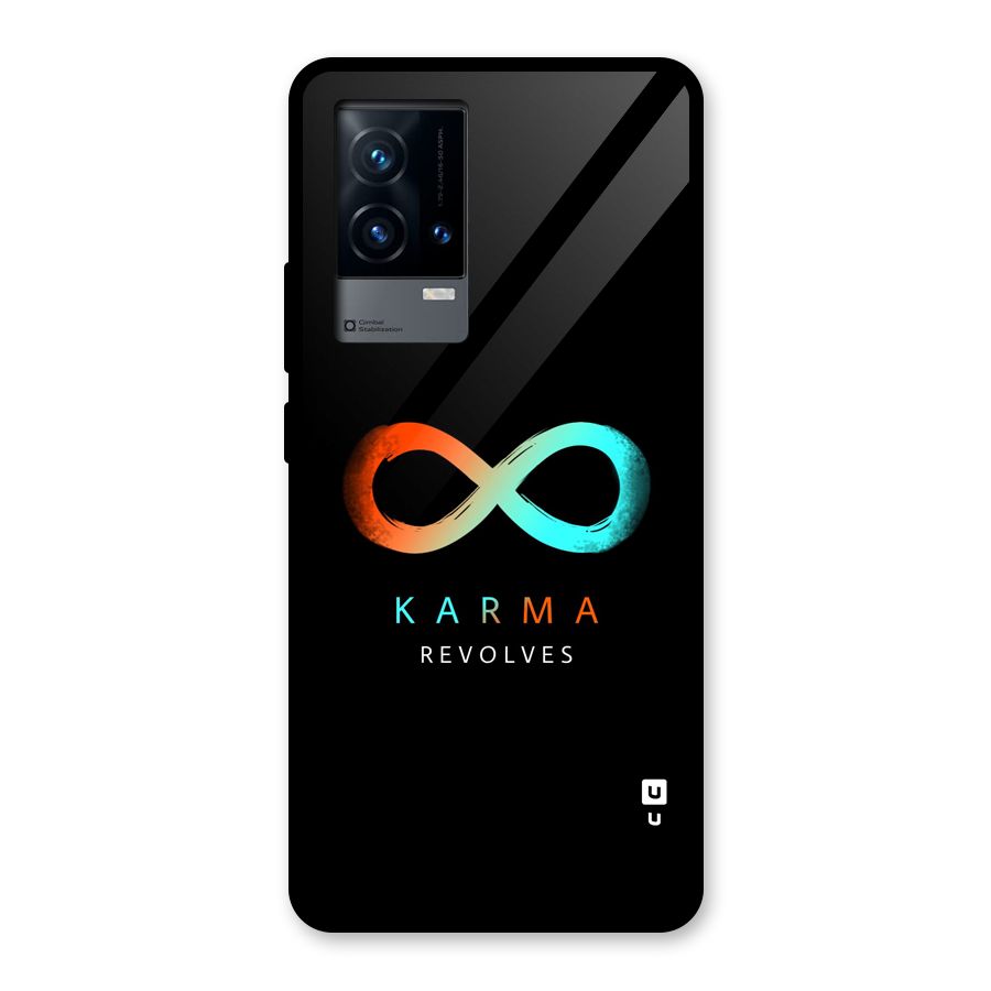 Karma Revolves Glass Back Case for iQOO 9 5G
