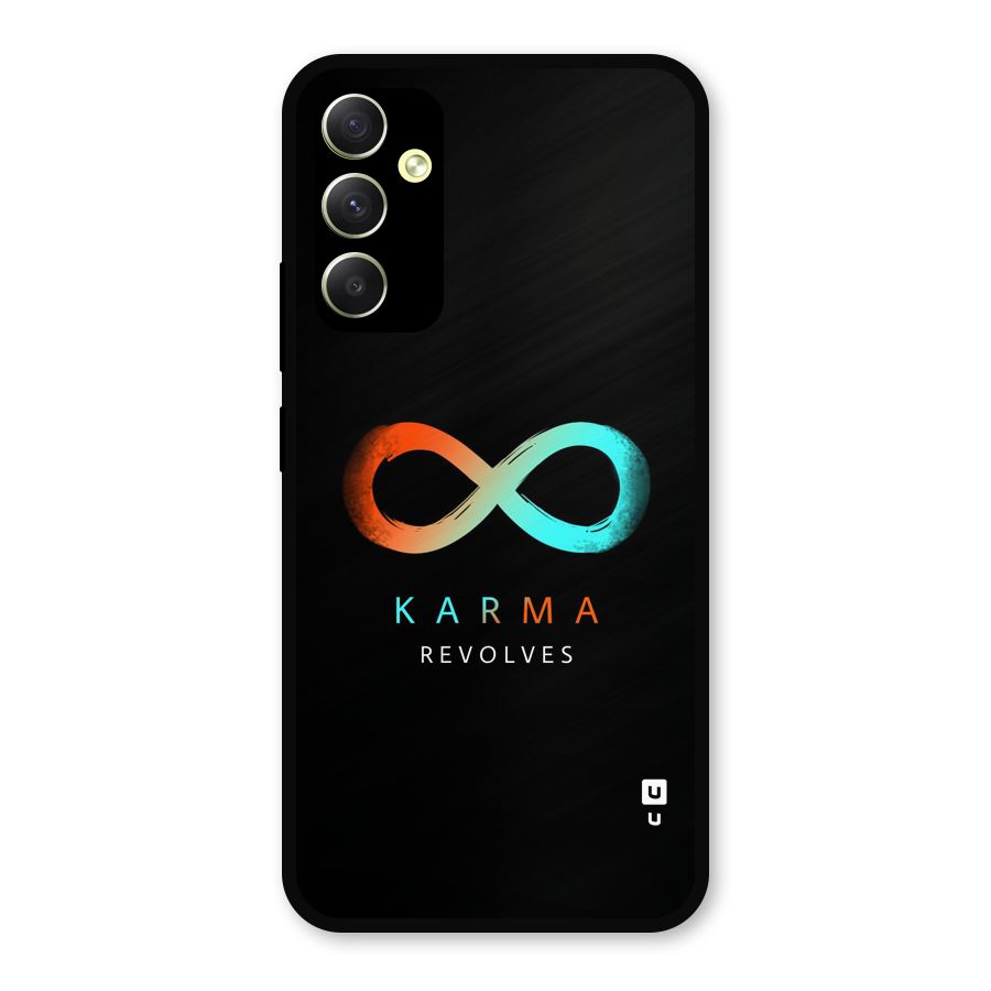 Karma Revolves Metal Back Case for Galaxy A34