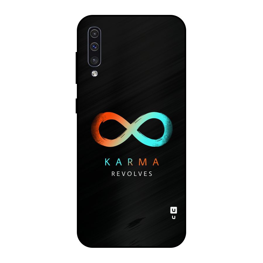 Karma Revolves Metal Back Case for Galaxy A50
