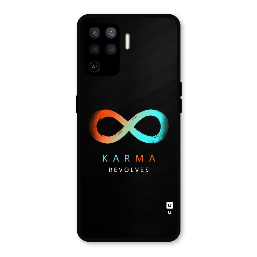 Karma Revolves Metal Back Case for Oppo F19 Pro