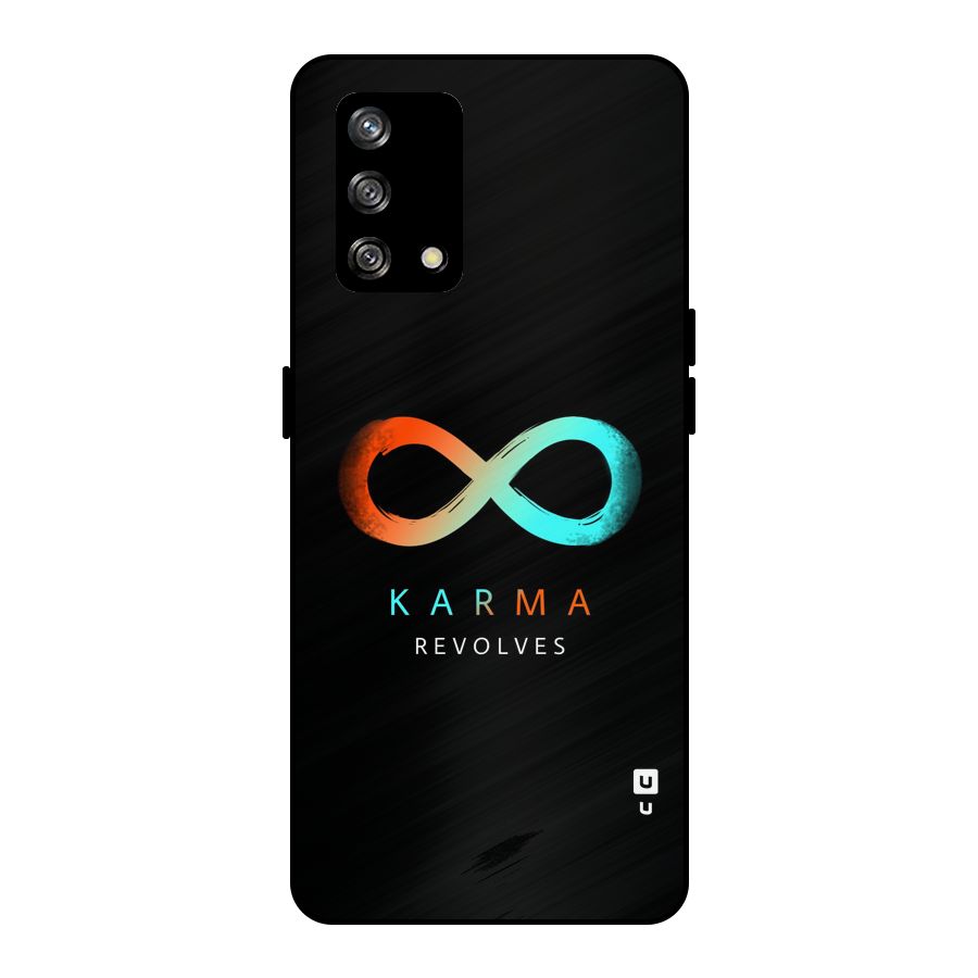 Karma Revolves Metal Back Case for Oppo F19s