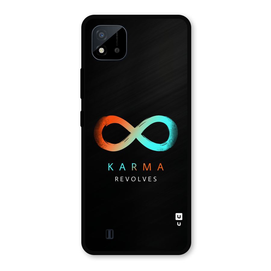 Karma Revolves Metal Back Case for Realme C11 2021