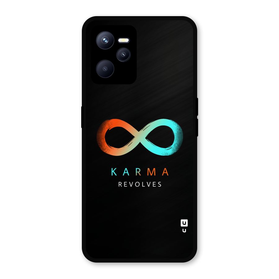 Karma Revolves Metal Back Case for Realme C35