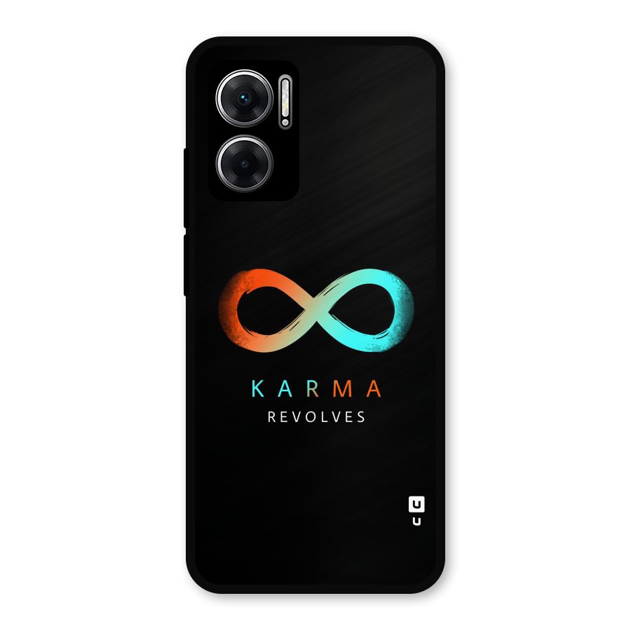 Karma Revolves Metal Back Case for Redmi 11 Prime 5G