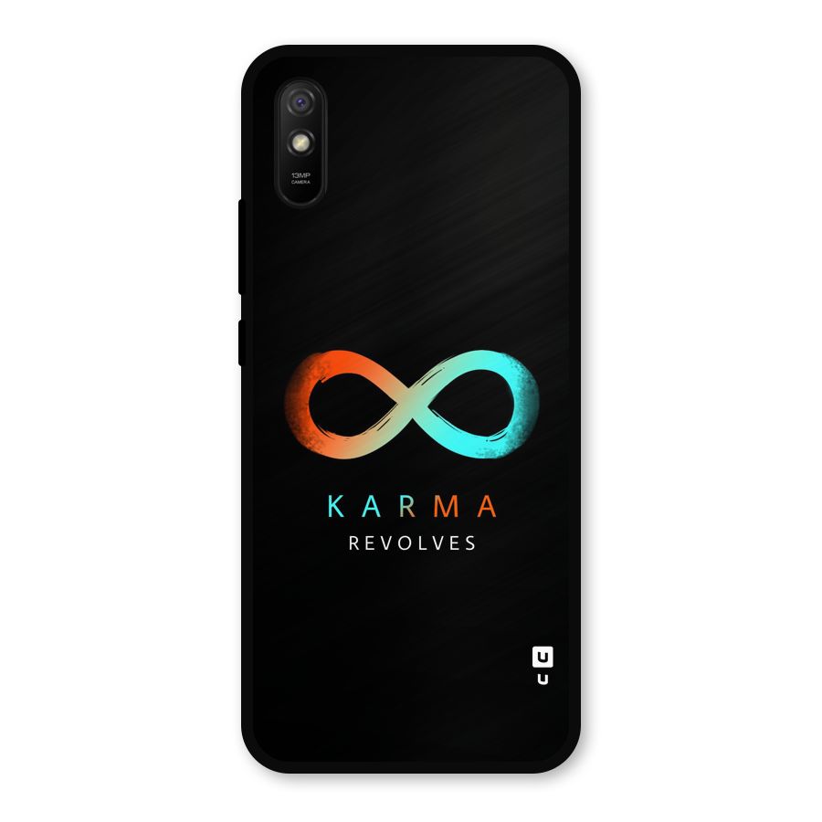 Karma Revolves Metal Back Case for Redmi 9i
