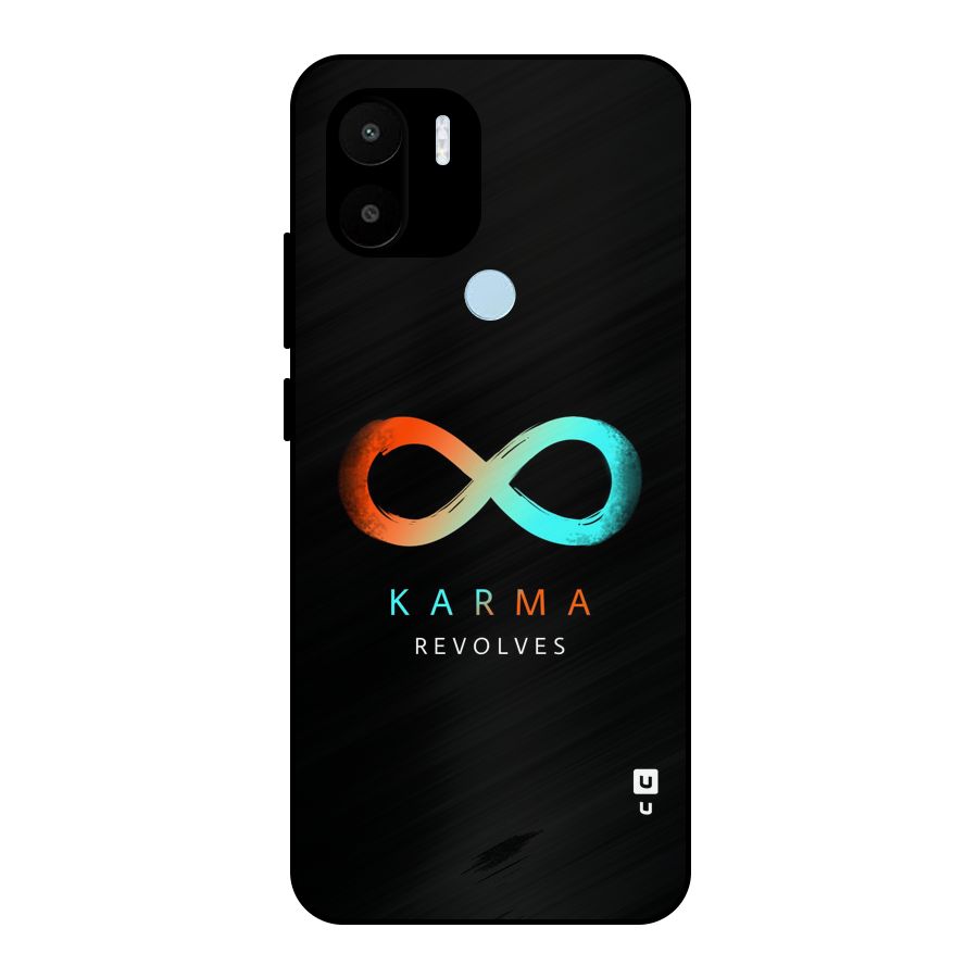 Karma Revolves Metal Back Case for Redmi A1 Plus