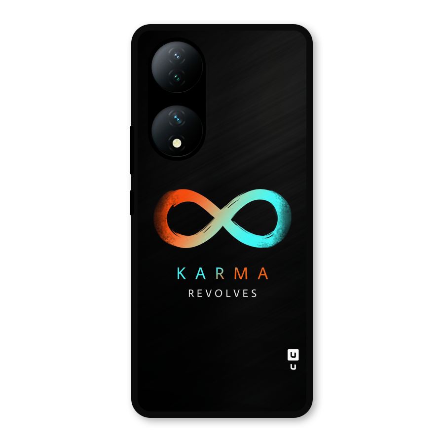 Karma Revolves Metal Back Case for Vivo T2