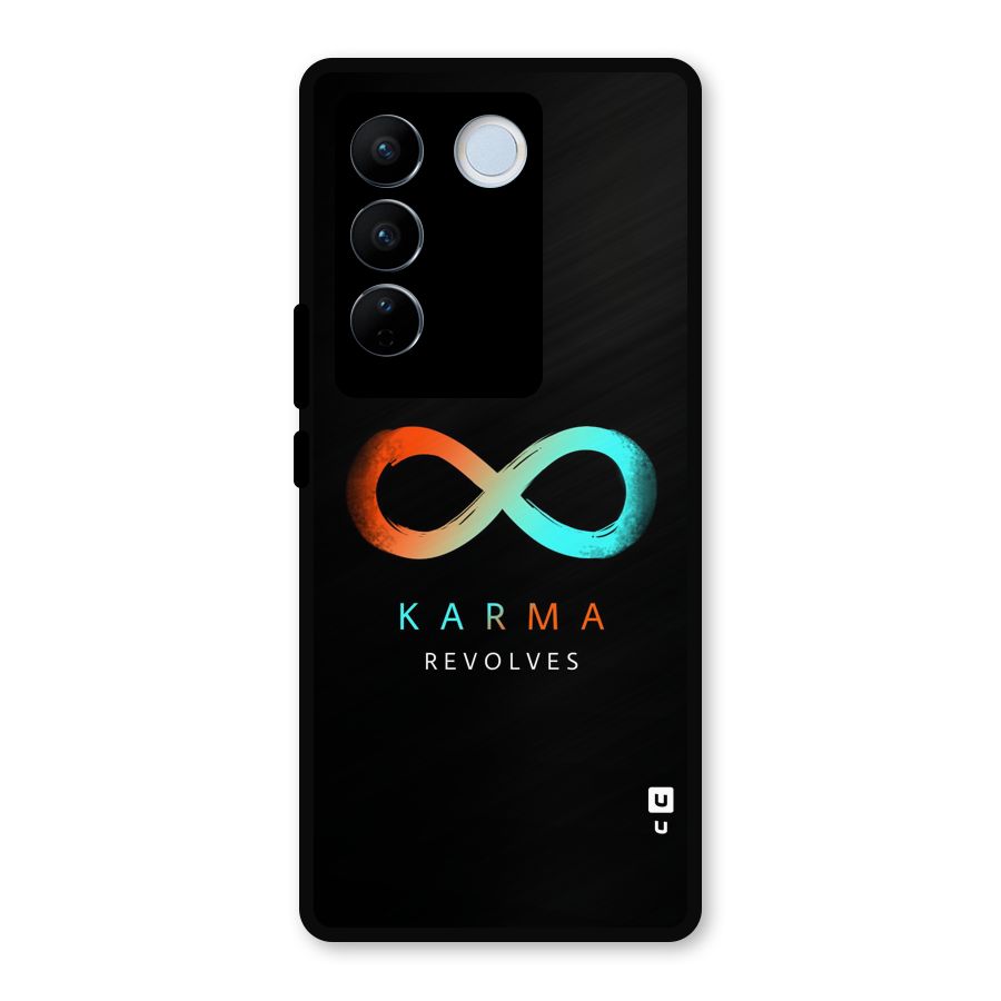 Karma Revolves Metal Back Case for Vivo V27