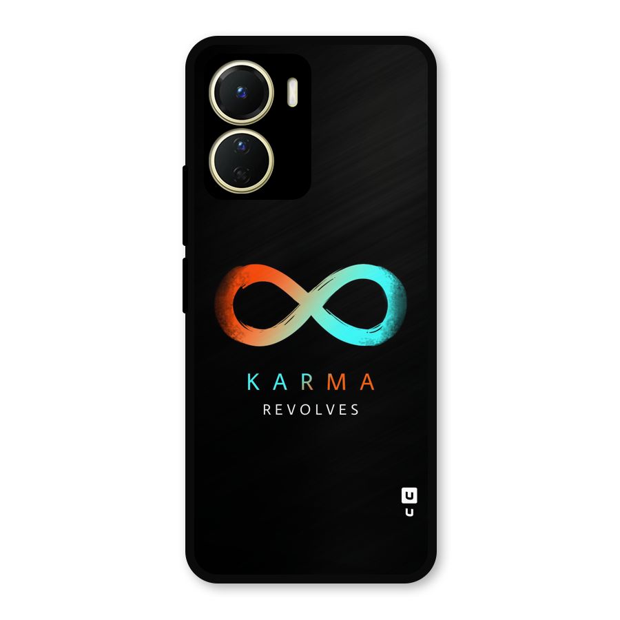Karma Revolves Metal Back Case for Vivo Y16