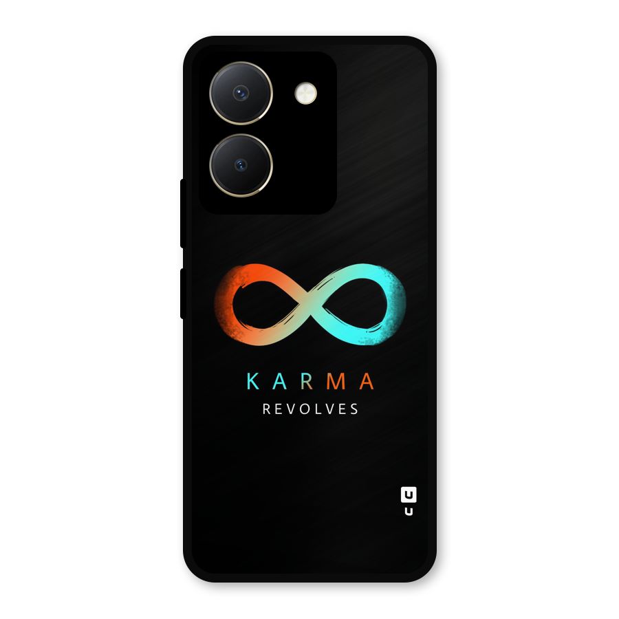 Karma Revolves Metal Back Case for Vivo Y36