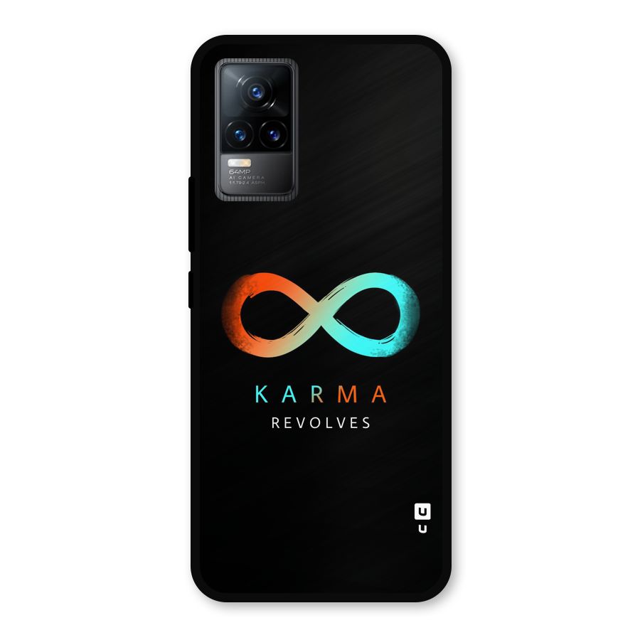 Karma Revolves Metal Back Case for Vivo Y73
