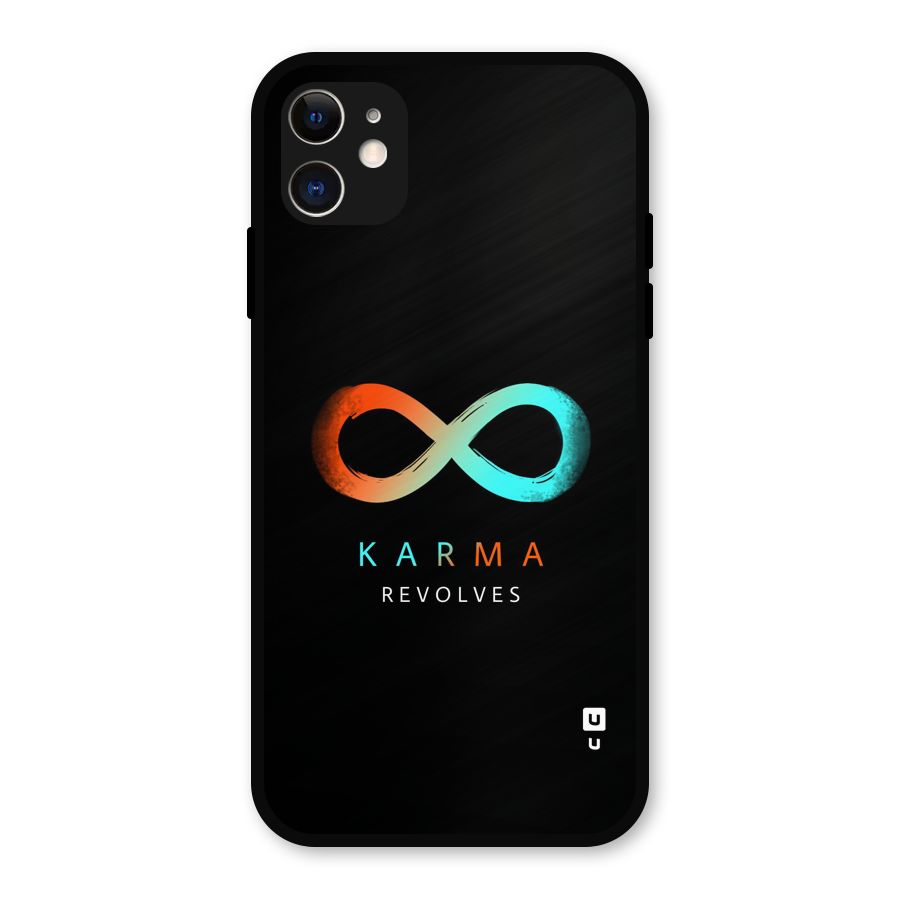 Karma Revolves Metal Back Case for iPhone 11