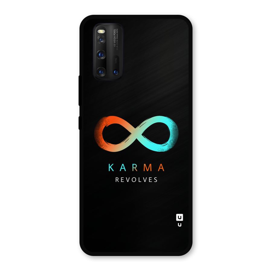 Karma Revolves Metal Back Case for iQOO 3