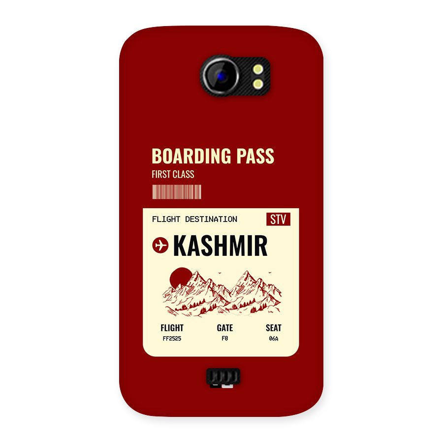 Kashmir Boarding Pass Back Case for Canvas 2 A110