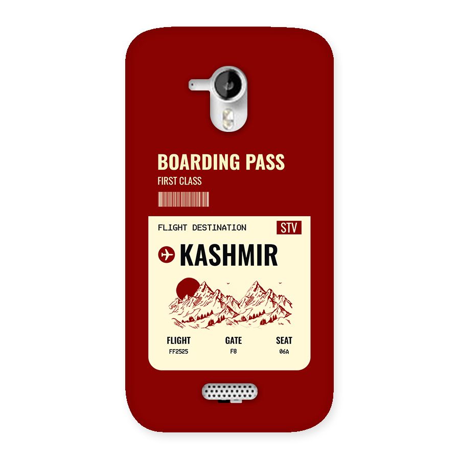 Kashmir Boarding Pass Back Case for Canvas HD A116