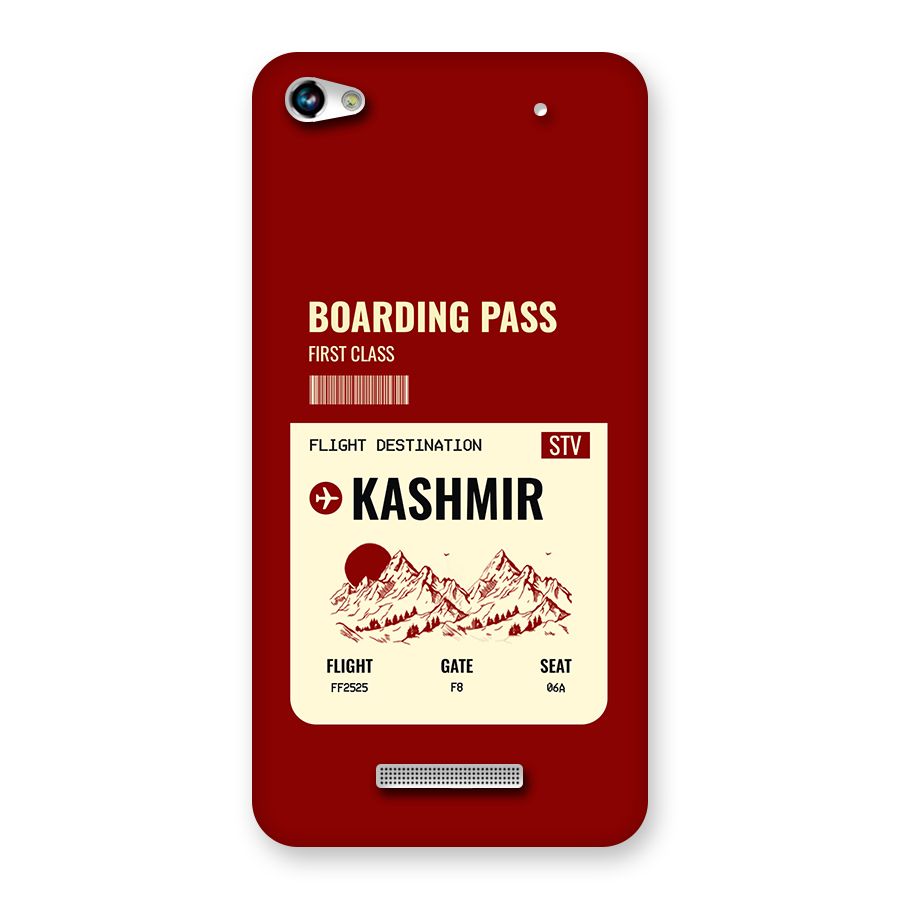 Kashmir Boarding Pass Back Case for Canvas Hue 2 A316