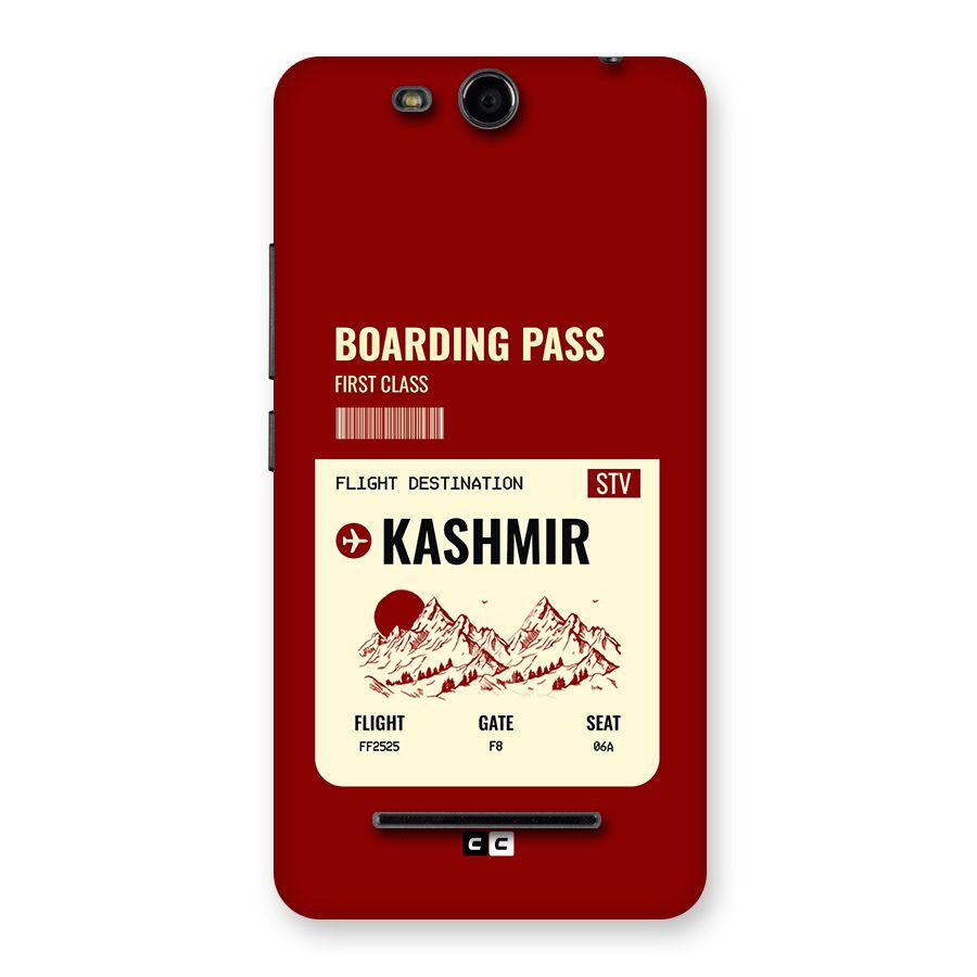 Kashmir Boarding Pass Back Case for Canvas Juice 3 Q392