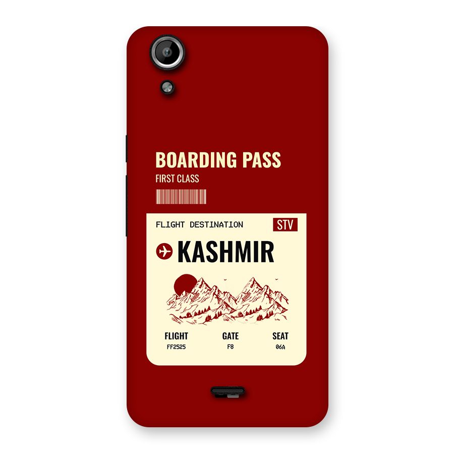 Kashmir Boarding Pass Back Case for Canvas Selfie Lens Q345