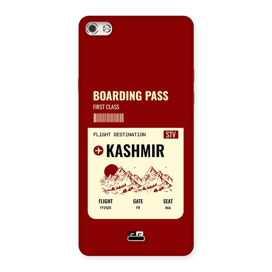 Kashmir Boarding Pass Back Case for Canvas Silver 5