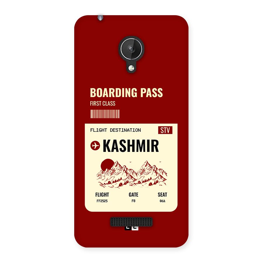 Kashmir Boarding Pass Back Case for Canvas Spark Q380